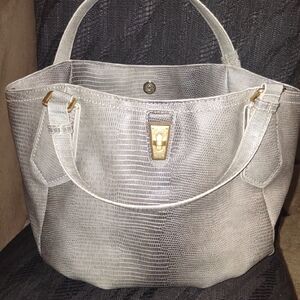 Marc By Marc Jacob Elegant Gray Textured Women's Handbag